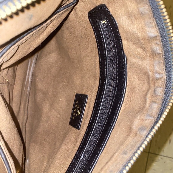 KORET New York TUDOR ZIP POUCH Clutch Purse Bag Black‎ Pre Owned - Picture 8 of 15